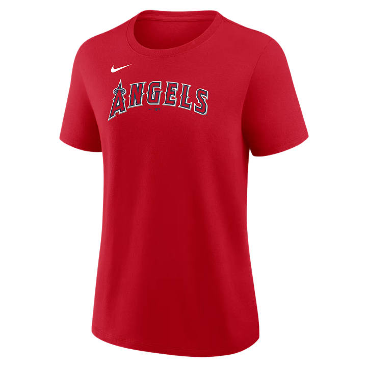 Nike Nike T Shirts Women's Red Crew Neck Moderate