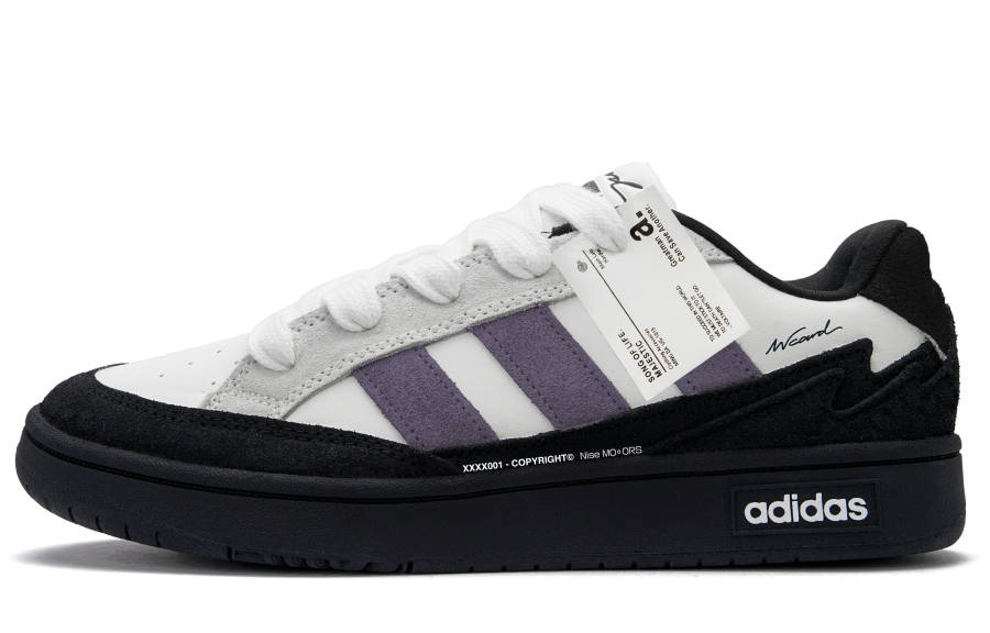 Adidas Adidas WCARD ADV Skateboard Shoes Unisex Low Top Black/White/Green