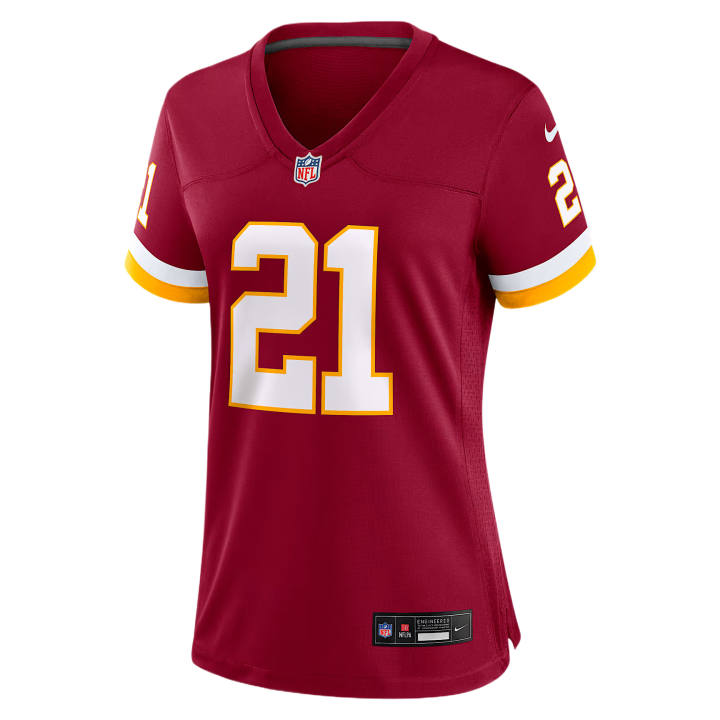 Nike Nike NFL Rugby Jerseys Women's Burgundy Red V Neck Moderate