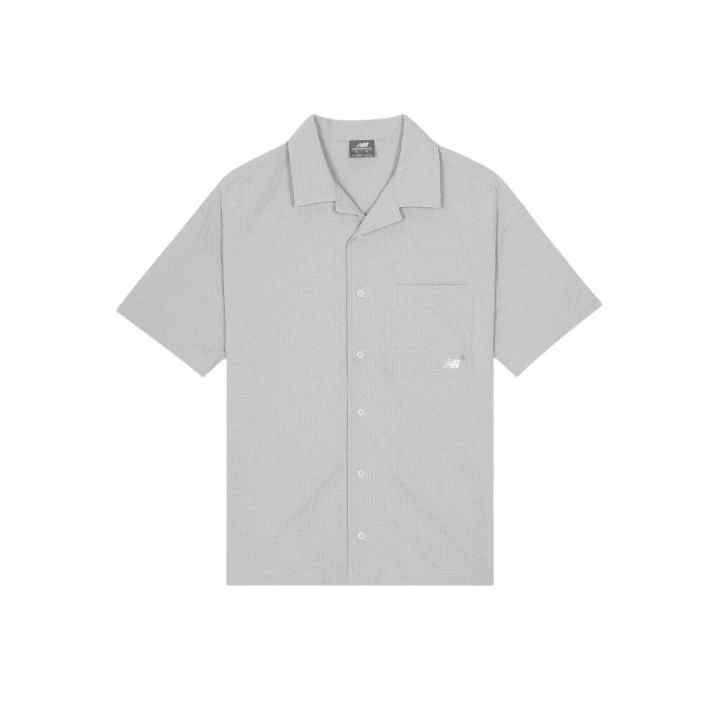 New Balance New Balance Shirts Unisex Light Gray Lapel Moderate