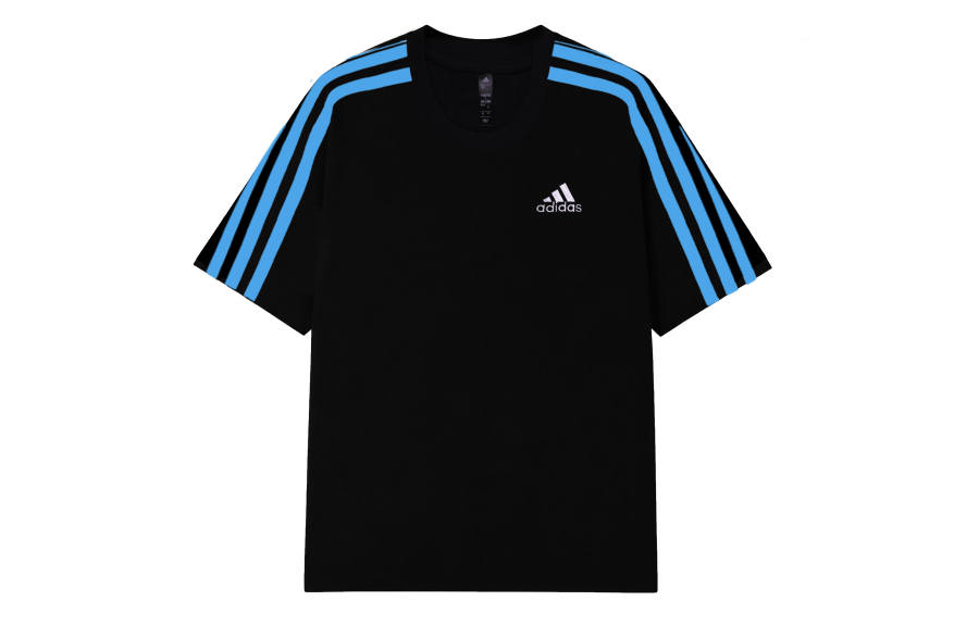 Adidas Adidas MUST HAVES T Shirts Unisex Black Crew Neck Moderate Straight Fit