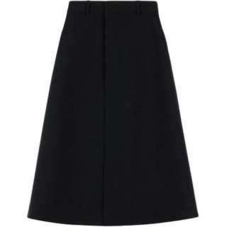 TOD'S Casual Long Skirts Women's Black Moderate Midi Skirt A Line Skirt