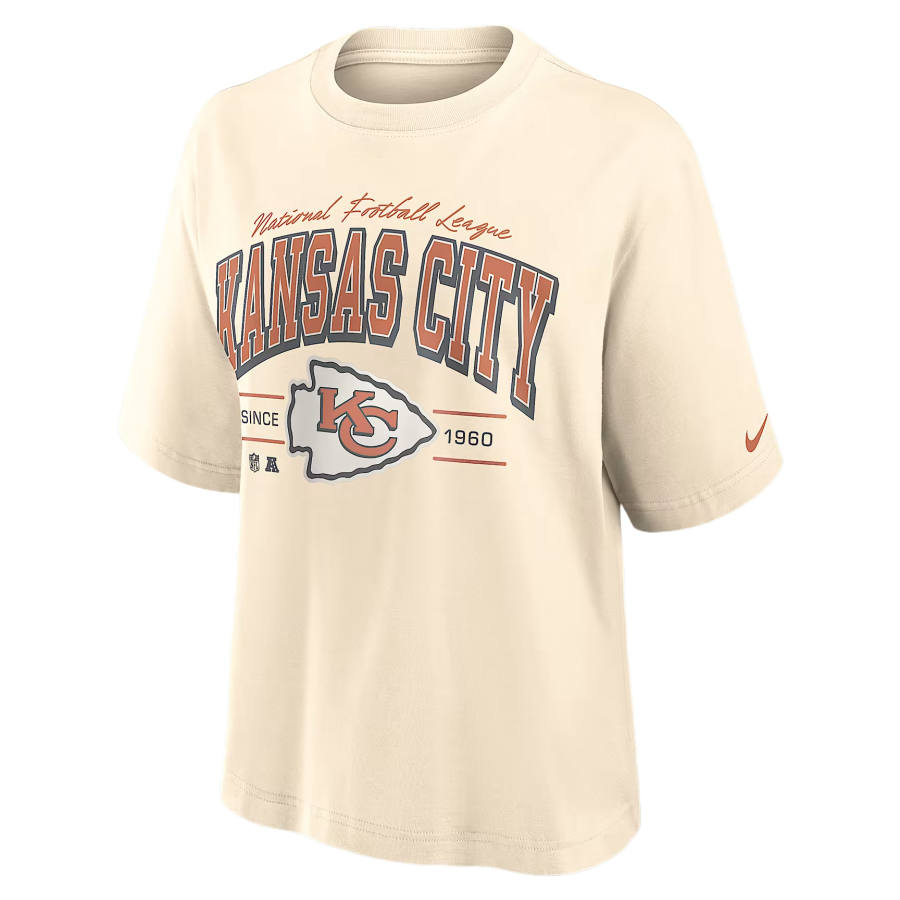 Nike Nike NFL T Shirts Women's Cream Crew Neck Moderate