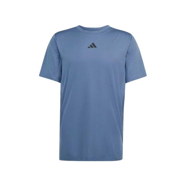 Adidas Adidas D4T T Shirts Men's Blue Crew Neck Moderate