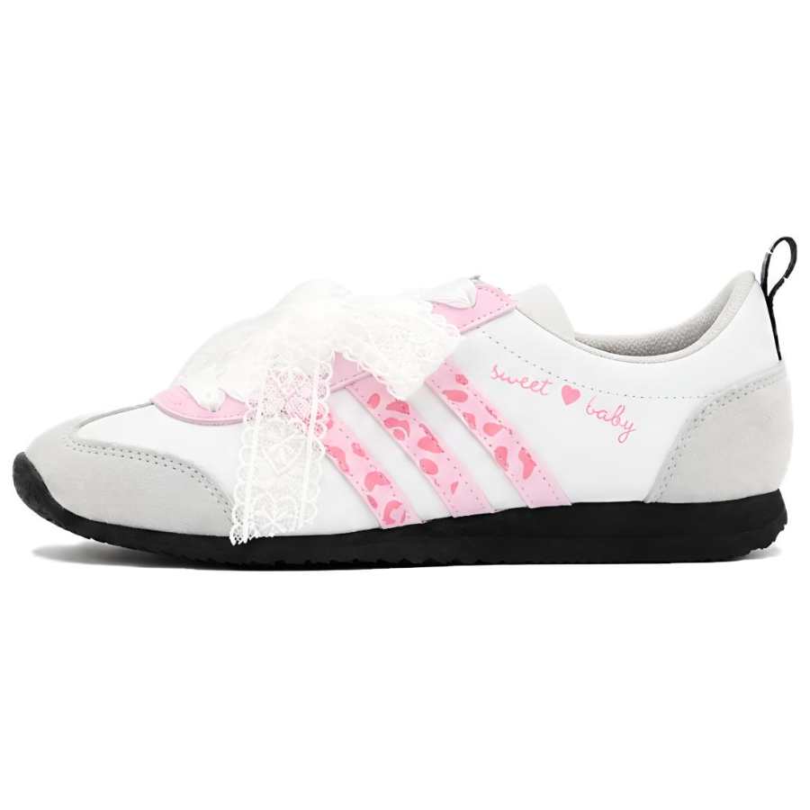 Adidas Adidas VS JOG 2.0 Breathable Low top German Army Trainers Unisex Pink White