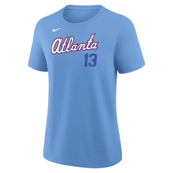 Nike Nike T Shirts Women's Pink/Blue Crew Neck Moderate