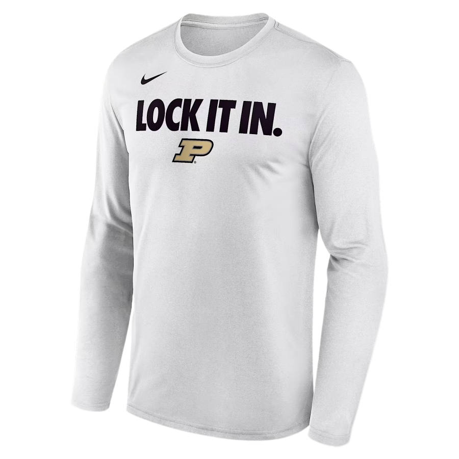 Nike Nike Dri Fit College T Shirts Men's White Crew Neck Moderate