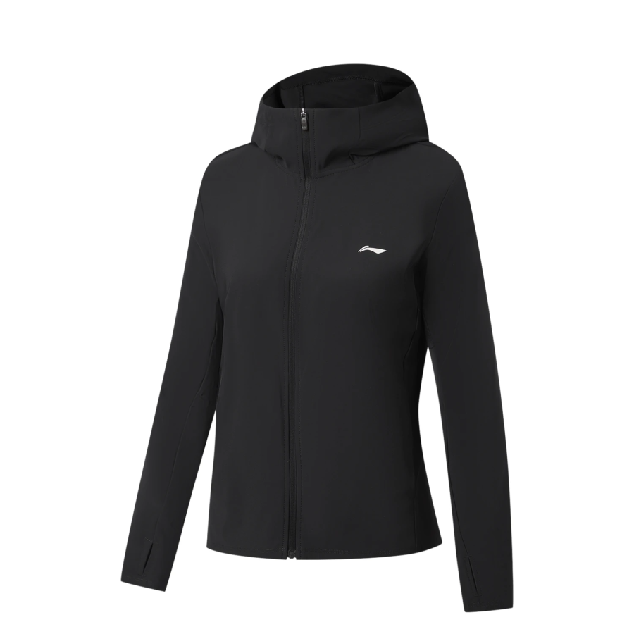 Li-Ning Li Ning Fitness Series Fitness Clothing Women's Black Hooded Non Detachable Moderate Straight Fit