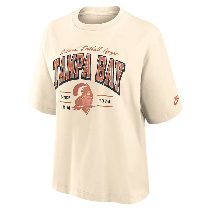 Nike Nike NFL T Shirts Women's Cream Crew Neck Moderate
