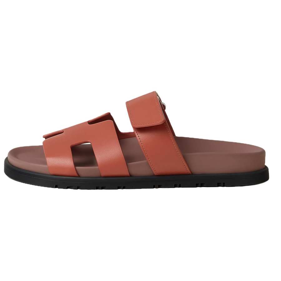 HERMES Slide Slippers Women's Antique Rose