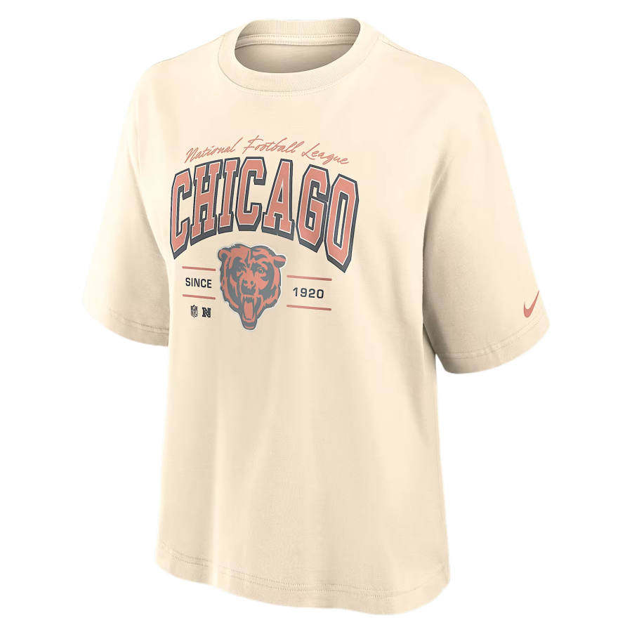 Nike Nike NFL T Shirts Women's Cream Crew Neck Moderate