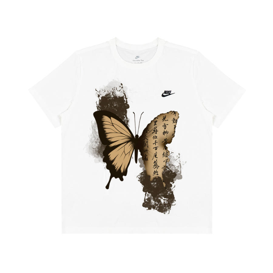 Nike Nike Sportswear T Shirts Men's White Crew Neck Moderate