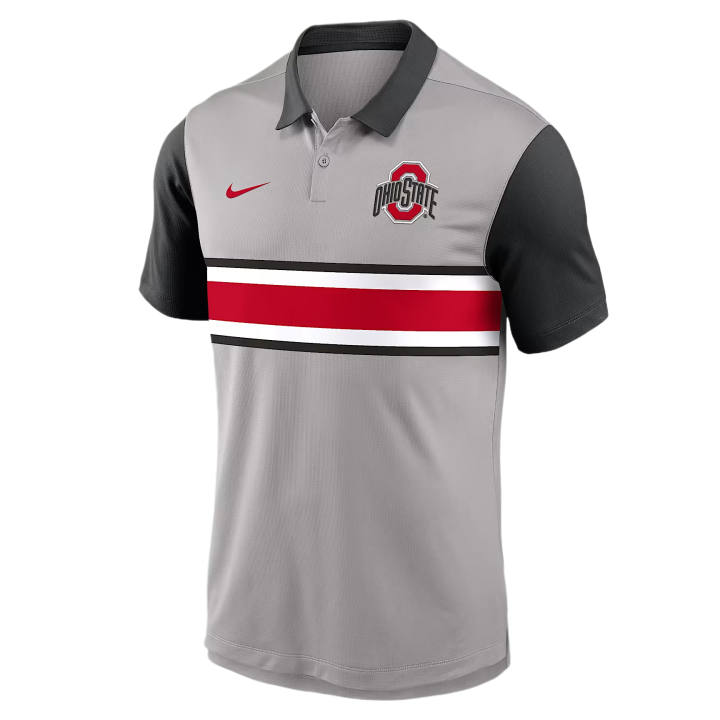 Nike Nike Dri Fit Polo Shirts Men's Gray Polo Collar Moderate Other