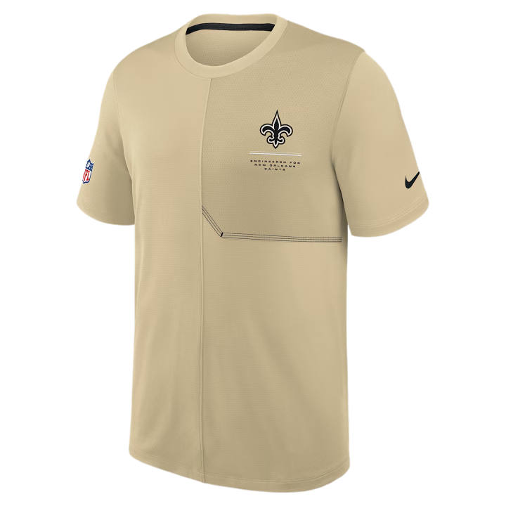 Nike Nike Dri Fit T Shirts Men's Gold Crew Neck Moderate