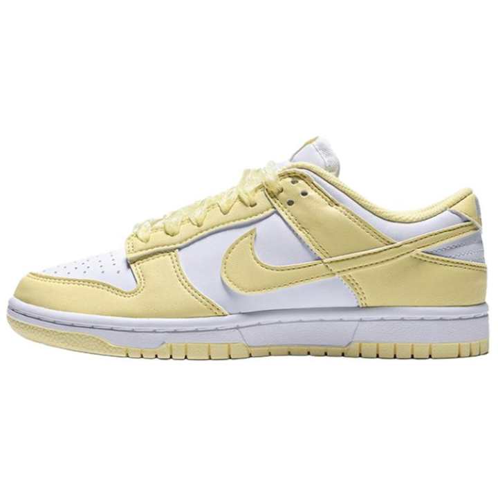 Nike Nike Dunk Skateboard Shoes Women's Low Top White Yellow