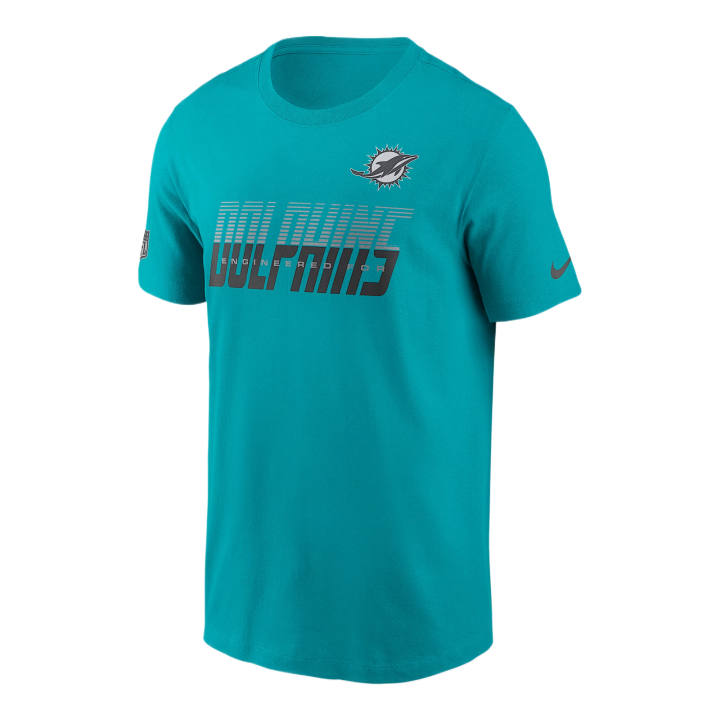 Nike Nike T Shirts Men's Aqua Blue Crew Neck Moderate