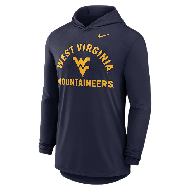 Nike Nike T Shirts Men's Marine Blue Hooded Non Detachable Moderate