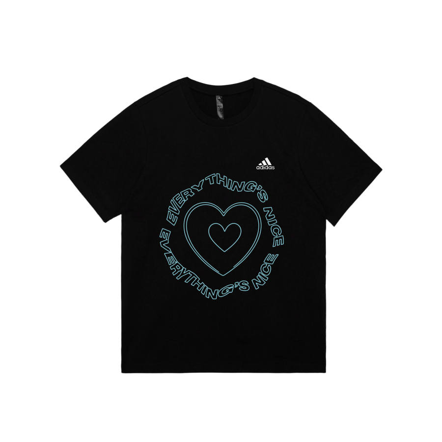Adidas Adidas MUST HAVES T Shirts Unisex Black Crew Neck Moderate Straight Fit