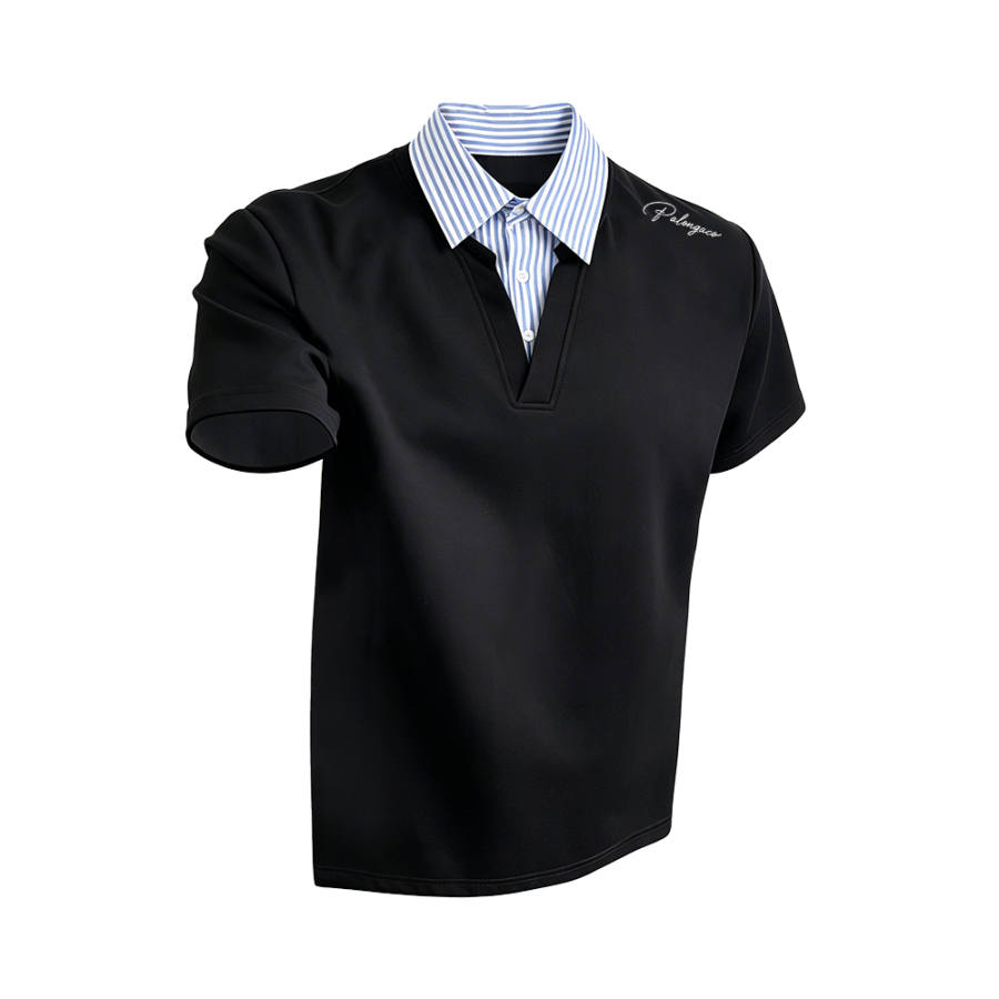 PAL ONGACO Polo Shirts Unisex Polo Collar Moderate Straight Fit