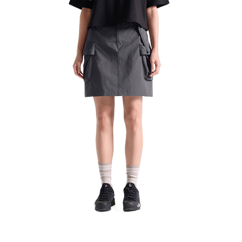 THE NORTH FACE Casual Short Skirts Women's Pyrostone Gray Moderate Short Skirt