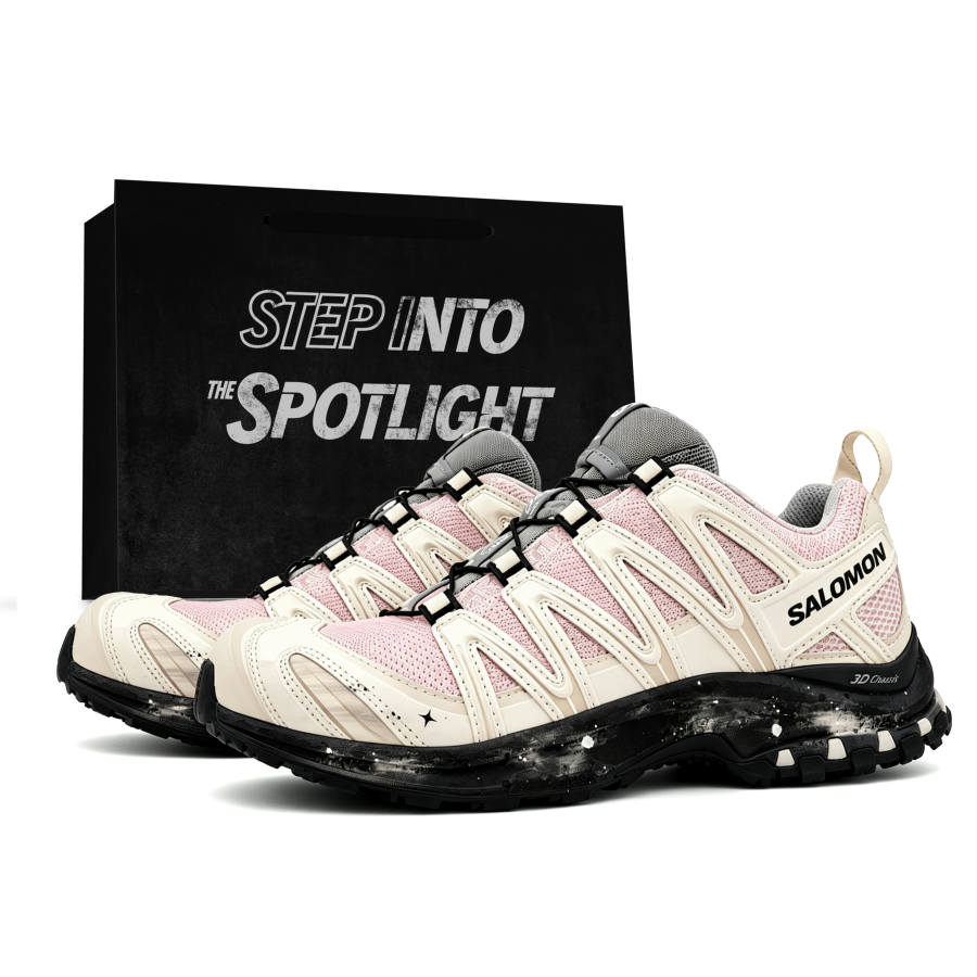 SALOMON XA PRO 3D Running Shoes Unisex Low Top Pink