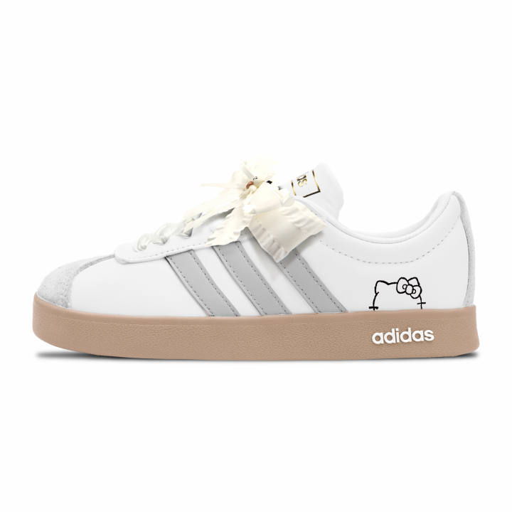 Adidas Adidas VL COURT 2.0 Skateboard Shoes Unisex Low Top White/Gray