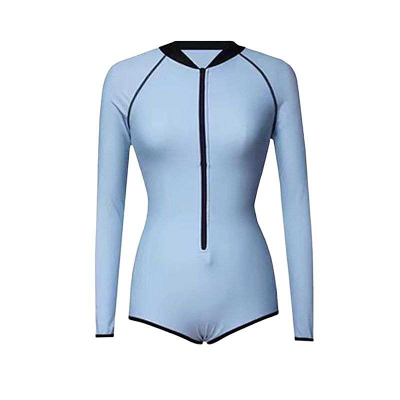 Sugarfunk Sugarfunk Two Piece Swimsuits Women's Light Blue Stand Collar Thin Other