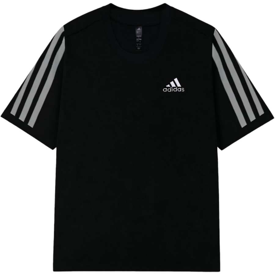 Adidas Adidas MUST HAVES T Shirts Unisex Black Crew Neck Moderate Straight Fit