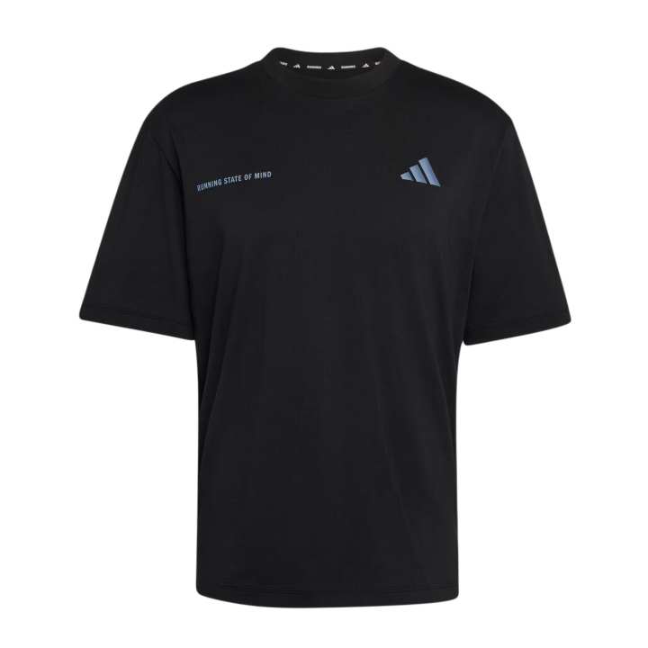 Adidas Adidas Running T Shirts Men's Black Crew Neck Moderate