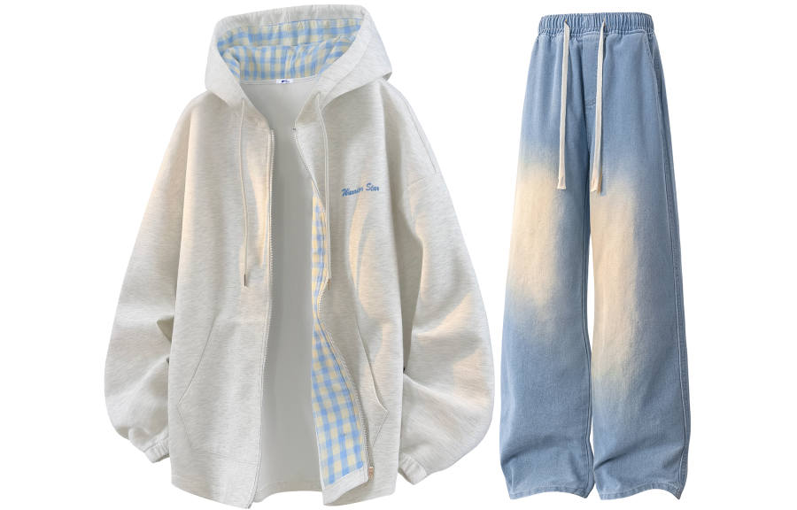 WARRIOR Casual Suits Unisex Hooded Non Detachable Moderate