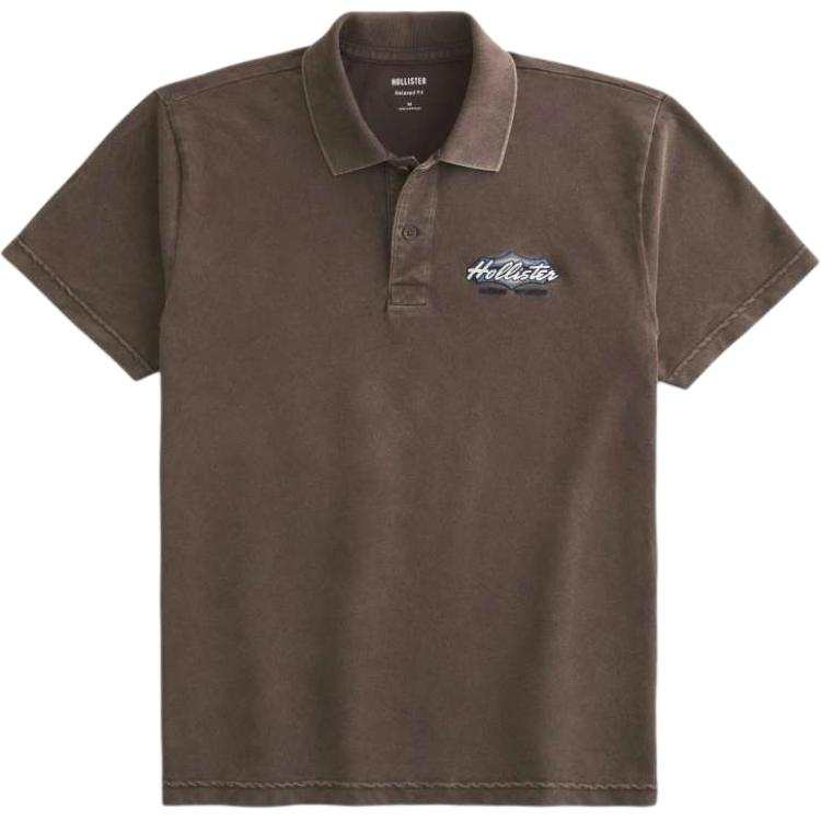 Hollister/ Polo Shirts Men's Dark Brown Moderate