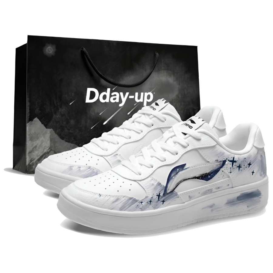 Li-Ning Li Ning Floating Boat Skateboard Shoes Men's Low Top Blue Purple