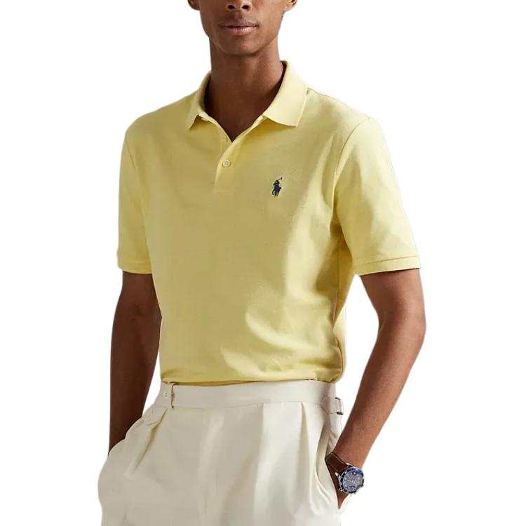 Polo Ralph Lauren Polo Shirts Men's Yellow Polo Collar Moderate Other