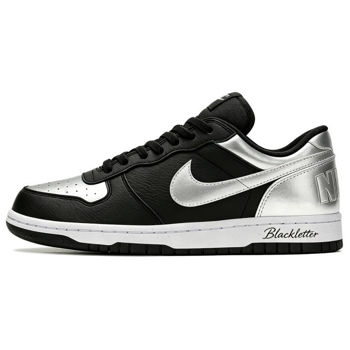 Nike Nike Big Skateboard Shoes Men's Low Top Black/Silver