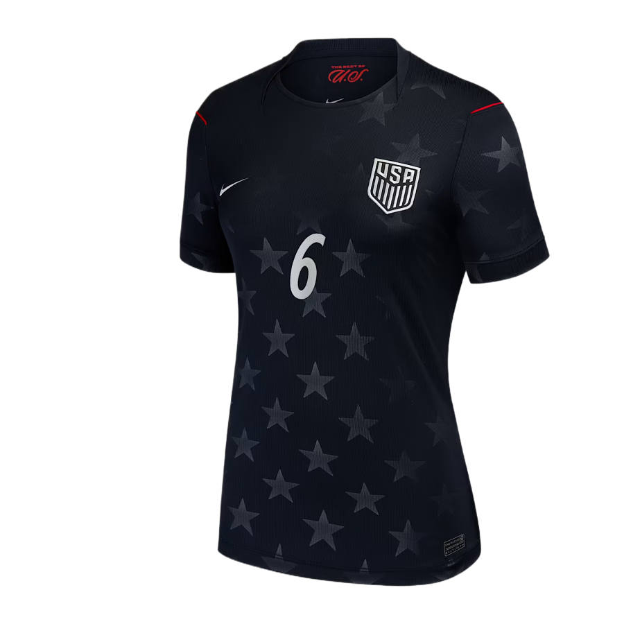 Nike Nike United States National Team Soccer Jerseys Women's University Marine Crew Neck Moderate