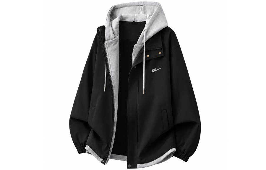 WARRIOR Jackets Unisex Hooded Non Detachable Moderate Straight Fit