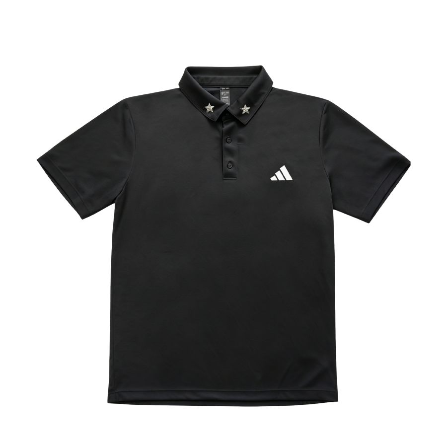 Adidas Adidas Tennis Polo Shirts Unisex Black Polo Collar Moderate Straight Fit