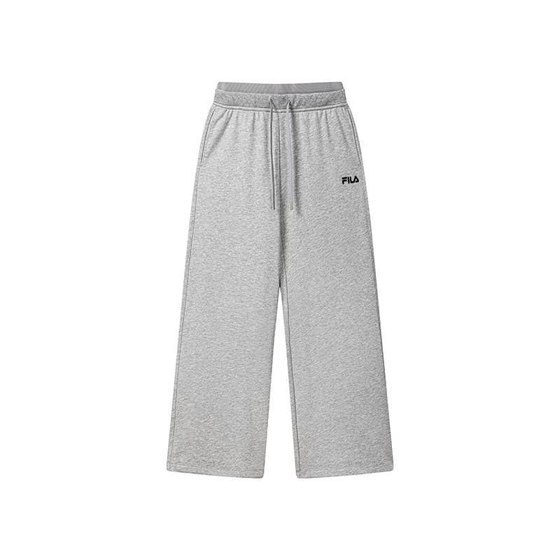 FILA ORIGINALE Casual Pants Women's Smoke Cloud Heather Gray Moderate Straight Fit Pants