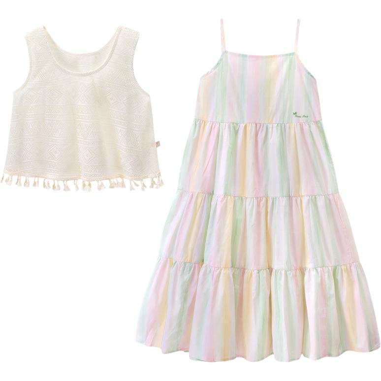 Disney Kids Dresses Crew Neck Midi Skirt