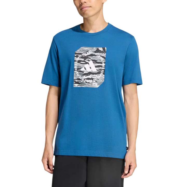 Adidas Adidas T Shirts Men's Dark Gasoline Crew Neck