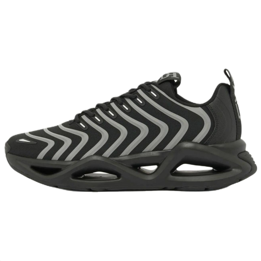 EMPORIO ARMANI EA7 Casual Shoes Unisex Low Top Black & Gray