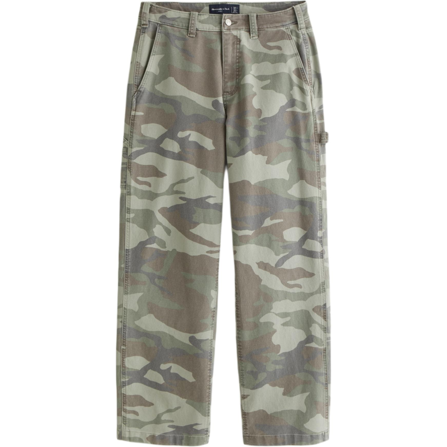 Abercrombie&Fitch Jeans Men's Green Moderate Straight Fit Pants