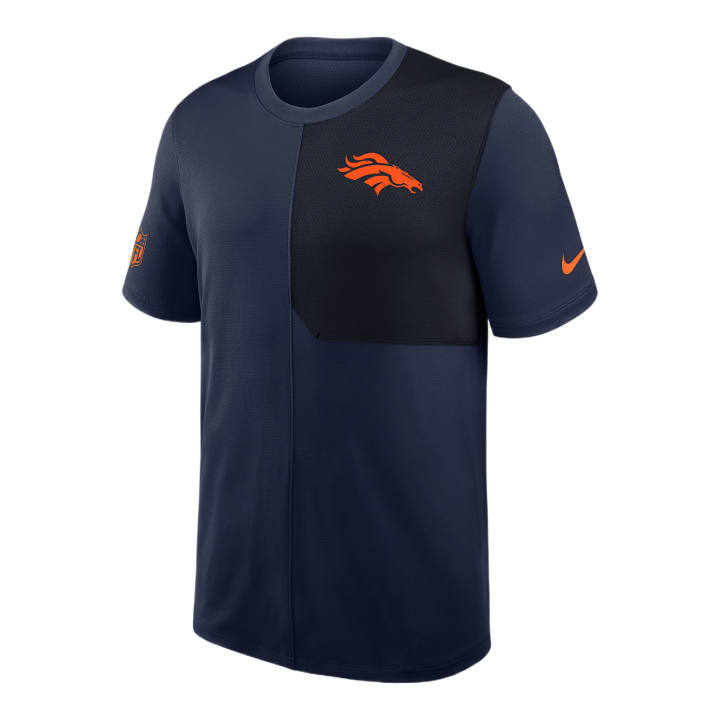 Nike Nike Dri Fit T Shirts Men's Marine Blue Crew Neck Moderate