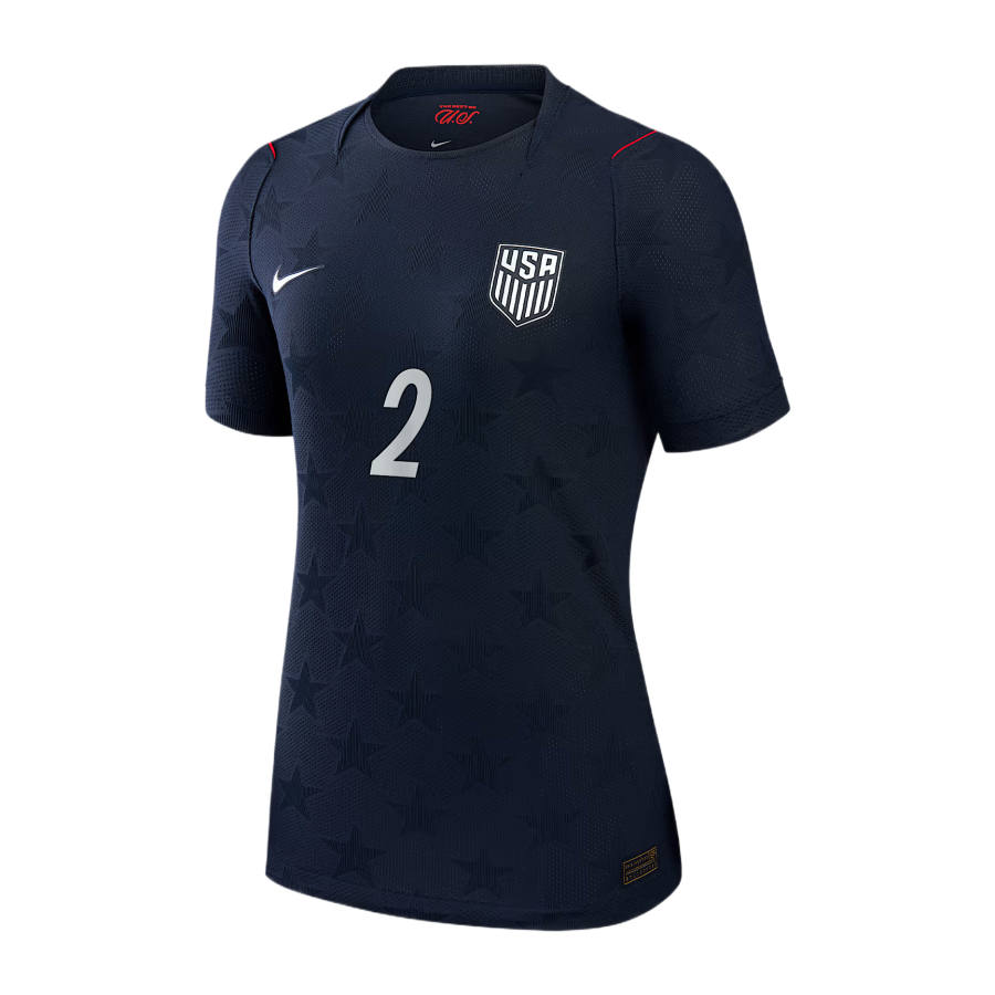Nike Nike United States National Team Soccer Jerseys Women's University Marine Crew Neck Moderate