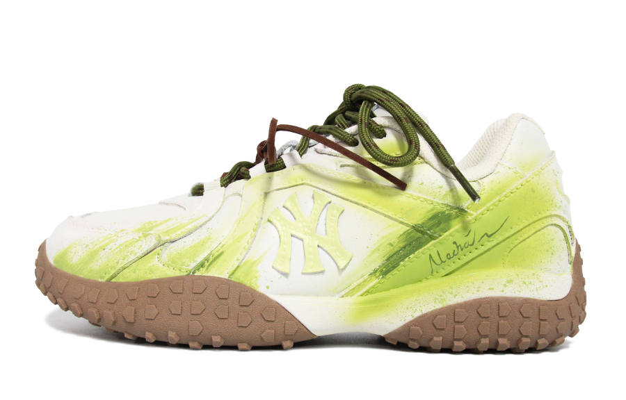MLB New York Yankees Skateboard Shoes Unisex Low Top White/Green