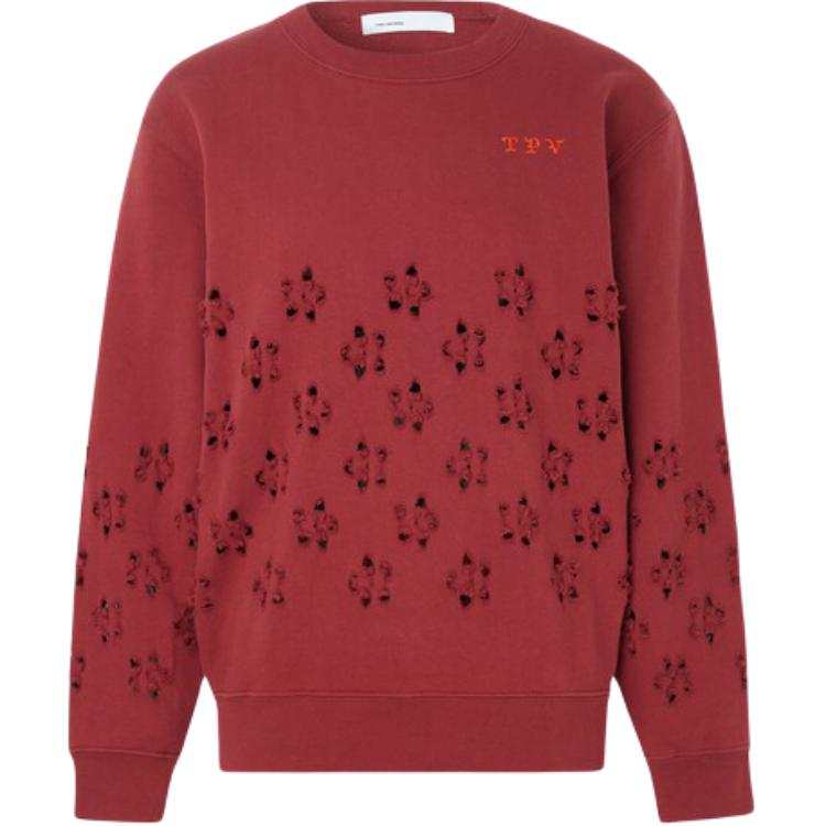 TOGA VIRILIS Sweatshirts Women's Red Crew Neck Moderate Straight Fit