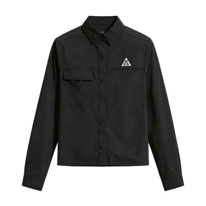Nike Nike ACG Running Jackets Women's Black/Peak White Lapel Moderate Other