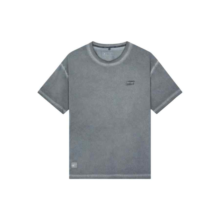 New Balance New Balance NB Grey T Shirts Unisex Stained Gray Crew Neck Moderate