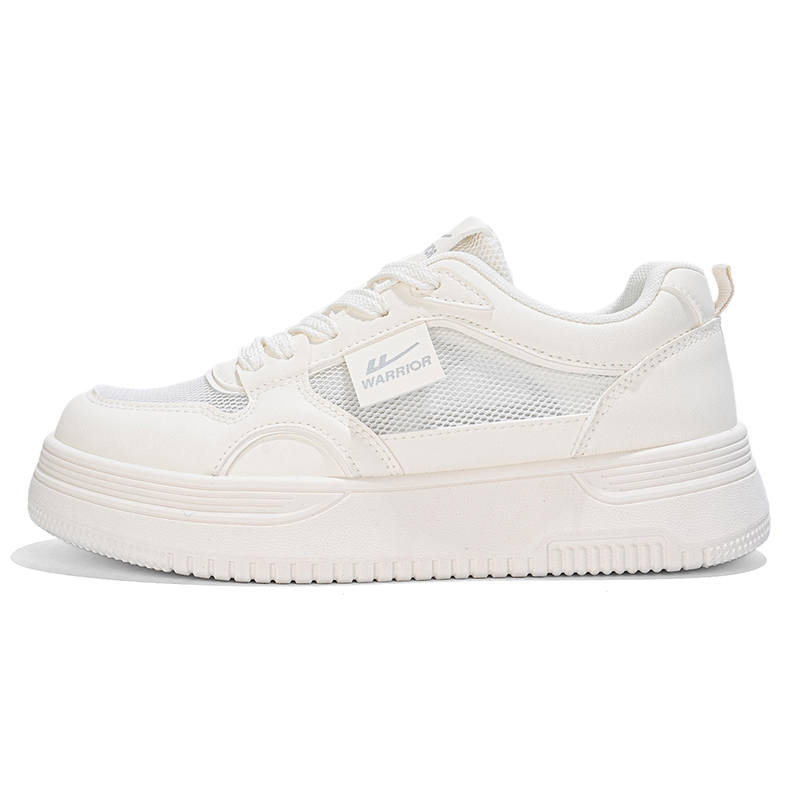 WARRIOR WARRIOR Skateboard Shoes Women's Low Top Beige