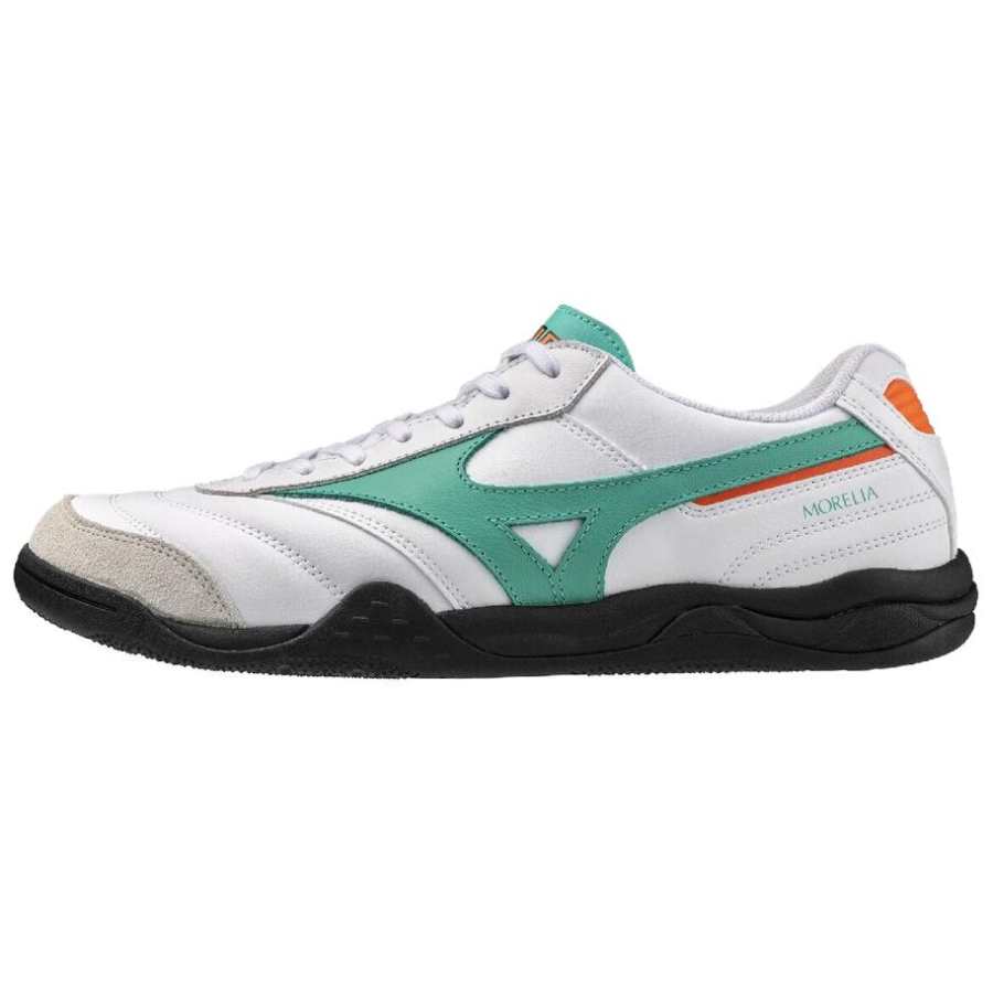 Mizuno MORELIA Soccer Shoes Unisex White × Green × Black
